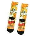 thumbnail image 3 of Sonic The Hedgehog Tails Character And Gold Rings Sublimation Crew Socks, 3 of 7