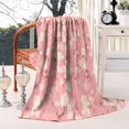 thumbnail image 3 of Pioneer Flower Floral Print Pattern Blanket,Comfortable Soft Lamb Wool Throw Blanket,All Season,Warm Lightweight Blankets for Sofa Bed Couch Living Room Chair,50"x60", 3 of 4