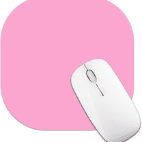 Mouse Pad, Square Small Mouse Mat Pink, Non-Slip Mini Mousepads Cute Washable, Rubber Mouse Pads Portable