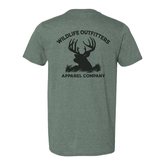 Wildlife Outfitters Men's WLOA Buck Logo Short Sleeve T-Shirt