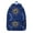 Blue, variant on Waterproof Gothic Backpack, Lightweight School Bag Featuring Cosmic Moon, Stars, and Astral Eclipse Pattern