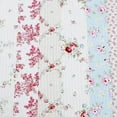 thumbnail image 6 of Cozy Line Home Fashions Floral Bloom Stripe Garden Vines Pink Blue Green Cotton Throw Blanket, 6 of 6