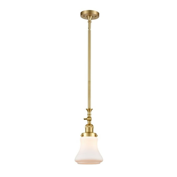 Innovations 206-SG-G191-LED Bellmont 1 Light Mini Pendant part of the Franklin Restoration Collection, Satin Gold