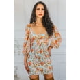 thumbnail image 3 of Meaningful Dreams Floral Ruched Mini Dress, 3 of 7