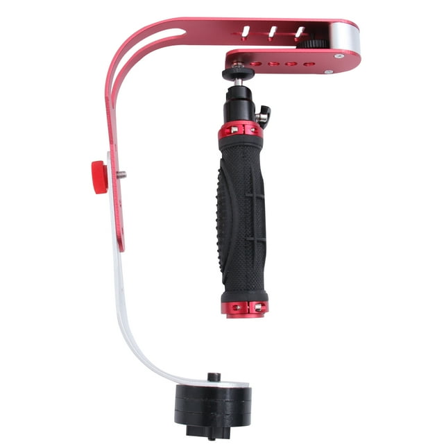 KAKOWELY Camera Stabilizer 1PC Photo Video Camera Fixing Tool Bow-type Stabilizer Camera Holder Hand-held Camera Stabilizer for DSLR DV Videos(Red)13.39"X7.87"X1.97"