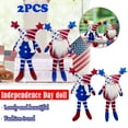 thumbnail image 2 of Utoimkio 2Pcs 4th of July Patriotic Gnomes Plush Decorations Party Supplies Memorial Day Red White Blue Gnomes Doll Patriotic Decorations for Home Party 4th of July Accessories, 2 of 9