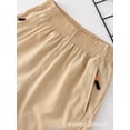 thumbnail image 6 of Bovxnpu Boys Casual Athletic Shorts Kids Solid Elastic Ice Silk Elastic Waist Summer Sports Shorts, 6 of 6