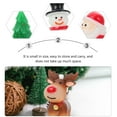 thumbnail image 2 of PTOOTP 5Pcs Multi Color Reindeer Resin Figurine Holiday Ornaments Desk Decor 1.6×1.4×1.1in, 2 of 8