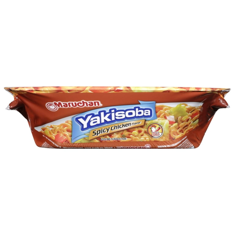 6 pack) Maruchan Yakisoba Spicy Chicken Flavor Noodles, 4.11 oz