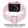thumbnail image 2 of Oxwallen Correa Elástica Solo Loop Compatible Con Apple Watch Series 11/10/9/8/7/6/5/4 Se 3/2/1 42 ​​Mm 41 Mm 40 Mm 38 Mm Correa Deportiva Ajustable De Nailon Elástico Trenzado Para Iwatch Mujeres Hom, 2 of 5