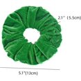 thumbnail image 3 of HSHDLDF 2 Pcs Chouchous en Velours Verts Grands pour Femmes Élastiques à Cheveux, 3 of 3
