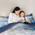 thumbnail image 5 of Feelyou Watercolor Abstract Ombre Queen Comforter Set, Art Oil Printing Bedding Sets, Teens Adult Women Men Reversible Bedding Comforter Set, Ultra Soft Bedroom Decor, 3pcs, 5 of 8
