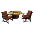 thumbnail image 1 of Oakland Living Novara Aluminum 3 Piece Fire Pit Chat Set, 1 of 11