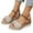 Beige, variant on Oyedens Dress Sandals Women Ladies Plaid Bowknot Espadrilles Platform Wedge High Heels Dressy Sandals