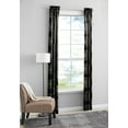 thumbnail image 4 of Mainstays Blackout Curtain Panel Pair, Set of 2, Medallion Black, 30"W x 95"L, 4 of 7