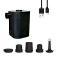 thumbnail image 2 of jinwen Electric Air Pump Compact Mini Pump for Inflatable Mattresses Swimming Rings Black, 2 of 9