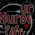 thumbnail image 3 of Nurse Rhinestone Iron on Transfer Crystal Heat Transfer Decal Syringe Stethoscope Hot-fix Rhinestone Sparkle Iron On Transfer Electrocardiogram Rhinestone Template Decals for Bags Hats Jeans 1 Sheet, 3 of 9