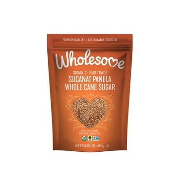 Wholesome Sweeteners Fair Trade Natural Cane Sugar - 1.5 Lb Bag, Unrefined Evaporated Cane Juice