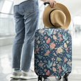 thumbnail image 2 of Pioneer Flower Floral Print Pattern Luggage Cover Fashion Suitcase Cover Baggage Covers Fit 25-28 Inch Luggage (Go Travel), 2 of 5