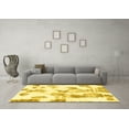 thumbnail image 3 of Ahgly Company Machine Washable Indoor Rectangle Oriental Yellow Modern Area Rugs, 8' x 10', 3 of 4