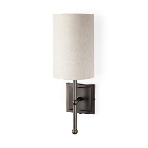 Mercana Enduring Elegance Wall Sconce With White And Black Finish 67942