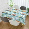 thumbnail image 2 of Yayeee Tablecloths 60" x 90" Rectangle Wrinkle Resistant Party Table Cover, Cartoon Train Pattern, 2 of 8