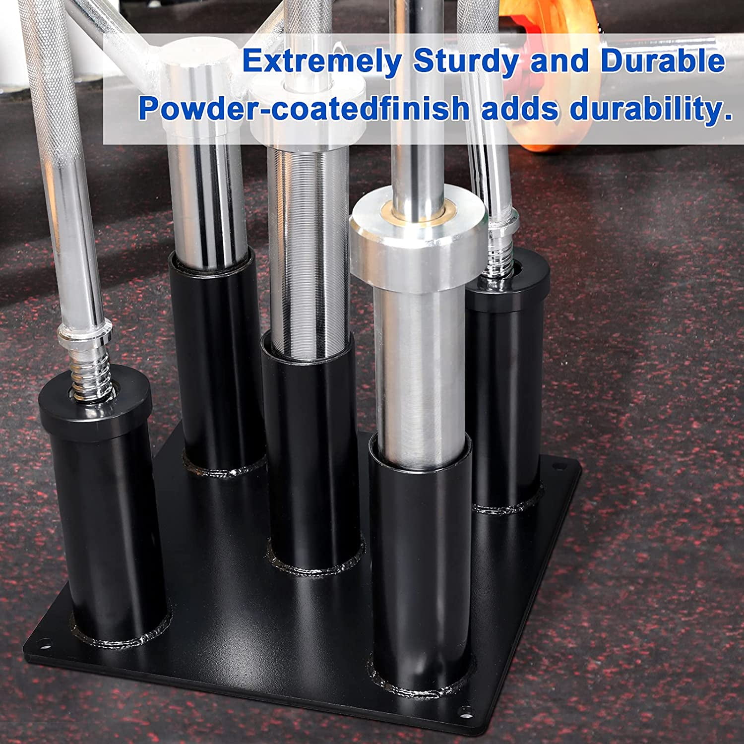 Barbell Storage Holder for   Trap Bars - Heavy Duty Floor Stand