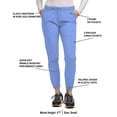 thumbnail image 3 of Green Town Scrubs for Women - Jogger Scrub Pant, Cargo Pockets, Stretch Fabric, Drawcord, Easy Care, 3 of 8