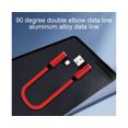 thumbnail image 4 of Câble de Charge Rapide à Double Coude 90 Degrés Type-C pour Téléphone Portable Rouge, 4 of 5