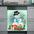 thumbnail image 5 of Clearance! Border Locker Dishwasher Christmas Snowman Refrigerator Magnet Magnet, 5 of 5
