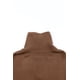 thumbnail image 4 of ABPHQTO Jersey de mujer con media cremallera y rayas marrones, 4 of 5