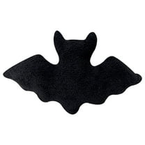 16 Inch Halloween Bat Plush Pillow - Black Bat Shaped Throw Pillow for Couch, Sofa & Bed, Gothic Decor, Spooky Stuffed Cushion for Home & Car