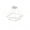 White, variant on Kuzco Lighting Piazza 2 Layer 24" Chandelier Textured Down Only 930 TRIAC 120 90W Black