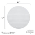 thumbnail image 2 of DESKU - Circle Gaming Chair Mat, Computer and Office Chair Mat for Hard Floors, Clear, 46 Inches, 2 of 6