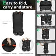 thumbnail image 6 of YYAo Garden Utility Cart, Outdoor Gardening Cart,Outdoor Utility Garden Trolley Buggy -Black, 6 of 13