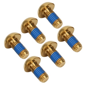 6pcs/box M5x10mm Vis de vélo, facile à transporter Vis de roulement de frein à vélo, pour vélo de sport fonction anti-perçage Voyage or