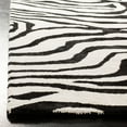 thumbnail image 4 of SAFAVIEH Soho Allyse Striped Wool Area Rug, Black/White, 5' x 8', 4 of 6