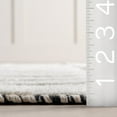 thumbnail image 6 of Rugs USA Merrick Tasseled Cotton and Wool Area Rug, 7' 6" x 9' 6", Merrick Black, 6 of 7
