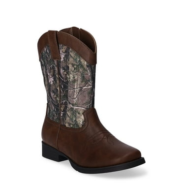 Wonder Nation Toddler & Boys Camo Cowboy Western Boots