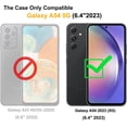 thumbnail image 2 of for Samsung Galaxy A54 5G Case with Tempered Glass Screen Protector,Heavy-Duty Tough Rugged Phone Case Cover with Ring Holder Kickstand for Galaxy A54 5G (6.4", 2023) [Black], 2 of 7