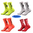 thumbnail image 1 of Calcetines de fútbol antideslizantes para hombre y mujer, medias deportivas con agarre de ventosa de silicona redonda, nuevo estilo, 2023, 4 pares en unisex, 1 of 2