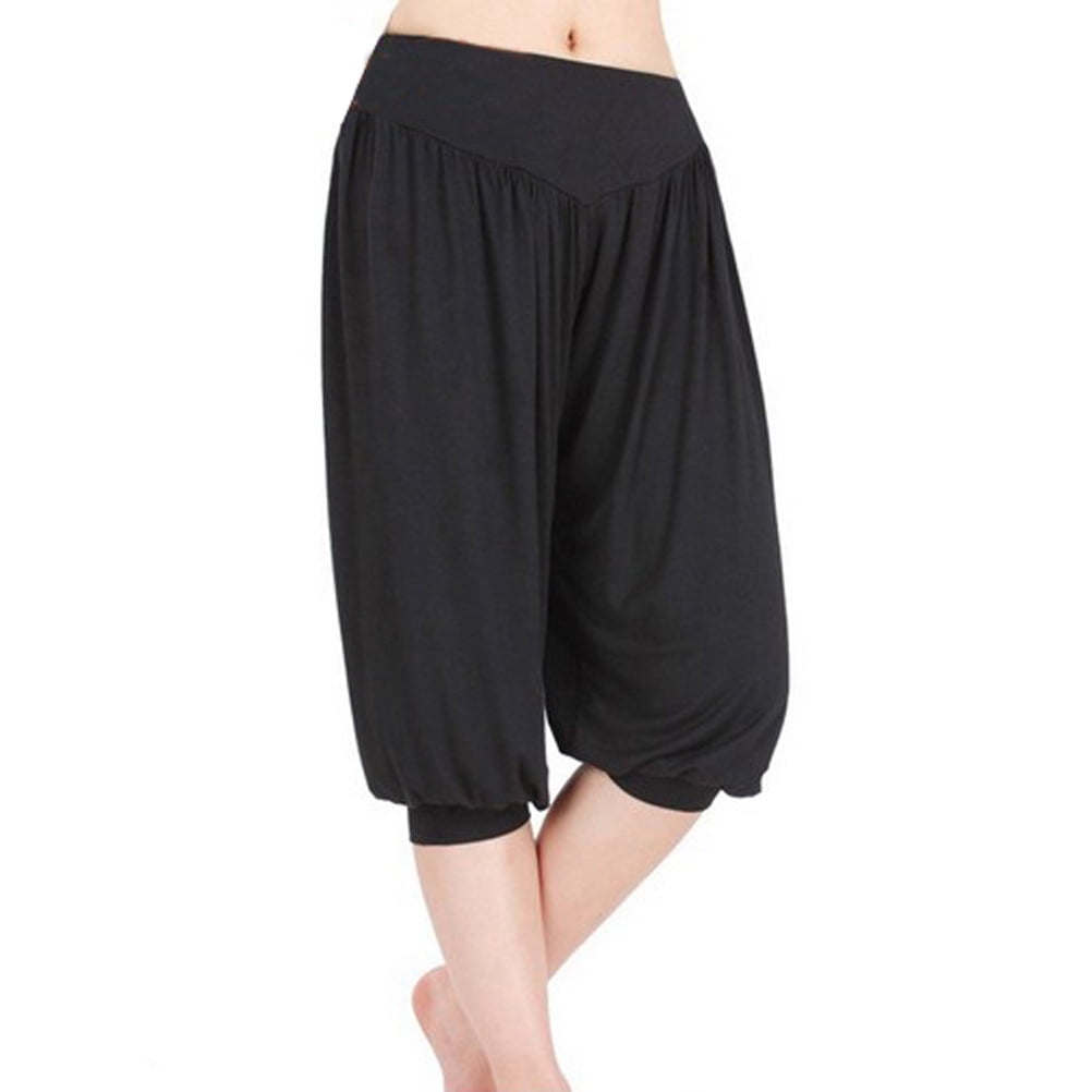 GOGO TEAM Womens Cropped Pants Yoga Herem Pants Fitness Activewear Pants