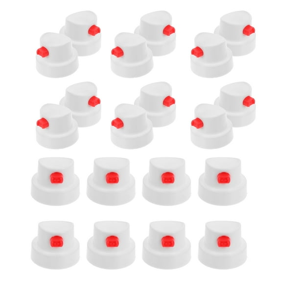 Beaupretty 20Pcs White Spray Paint Can Caps with Practical Pe Material for Home Use