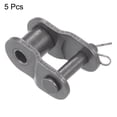 thumbnail image 3 of Uxcell 5Pack #40 Rodillo de eslabón offset de media cadena, enlaces divididos de acero al carbono para cadena 08A, 3 of 6