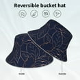 thumbnail image 2 of Rocae Navy Dark Blue for reflective Bucket Hat for Men Women Summer Beach Travel Summer Cap, 2 of 6