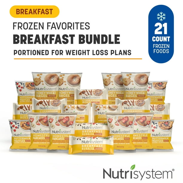 Nutrisystem Frozen Breakfast Weight Loss Bundle, 21 Packaged Meals