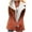 Orange, variant on Winter Warm Caots for Womens Fashion Plus Size Zip Up Composite Plush Button Lapels Jacket Outwear Coat Gifts for Womens