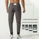 thumbnail image 4 of Pantalones de running para hombre, pantalones de fitness tejidos, holgados, de secado rápido, con cinturón, pantalones casuales elásticos para exteriores, 4 of 5