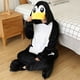 thumbnail image 2 of Pijamas Kigurumi de pingüino negro de dibujos animados, monos para adultos, mujeres, hombres, pijamas de animales, disfraces de fiesta de Navidad y Halloween, 2 of 5