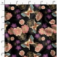 thumbnail image 2 of Soimoi Floral Print - Orange, Viscose Rayon Fabric Material - 42 Inch Wide, 1 Yard, Unstitched Material For Dresses, Blouses, Skirts, Sleepwear, Kids Clothing, 2 of 6